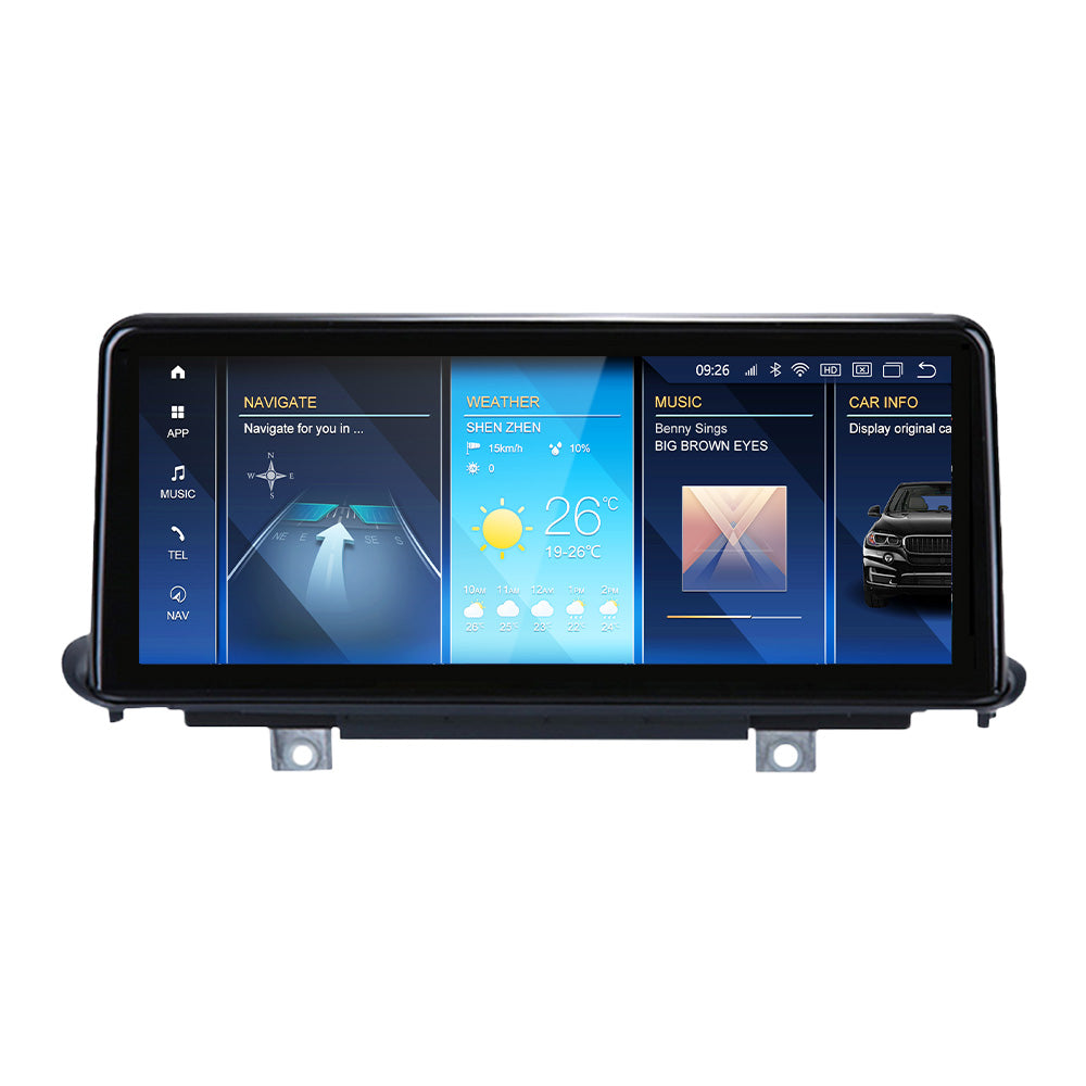 BMW X5 X6 2014-2019 Series F15 F16 Android 13 CarPlay & Android Auto Autoradio NBT EVO