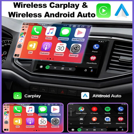 Poste Android 13 -Hyundai Santa Fe Ix45 Tucson 2018-2020 -4G-64 - Camera Hd 1080P | Autoradio | Android 14 | Écran Tactile | CarPlay | Bluetooth | GPS