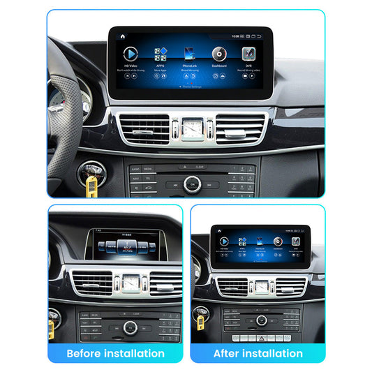 Mercedes E Class 2009-2016 W212 S212 Android 13 Autoradio CarPlay & Android Auto NTG 4.0 4.5 5.0