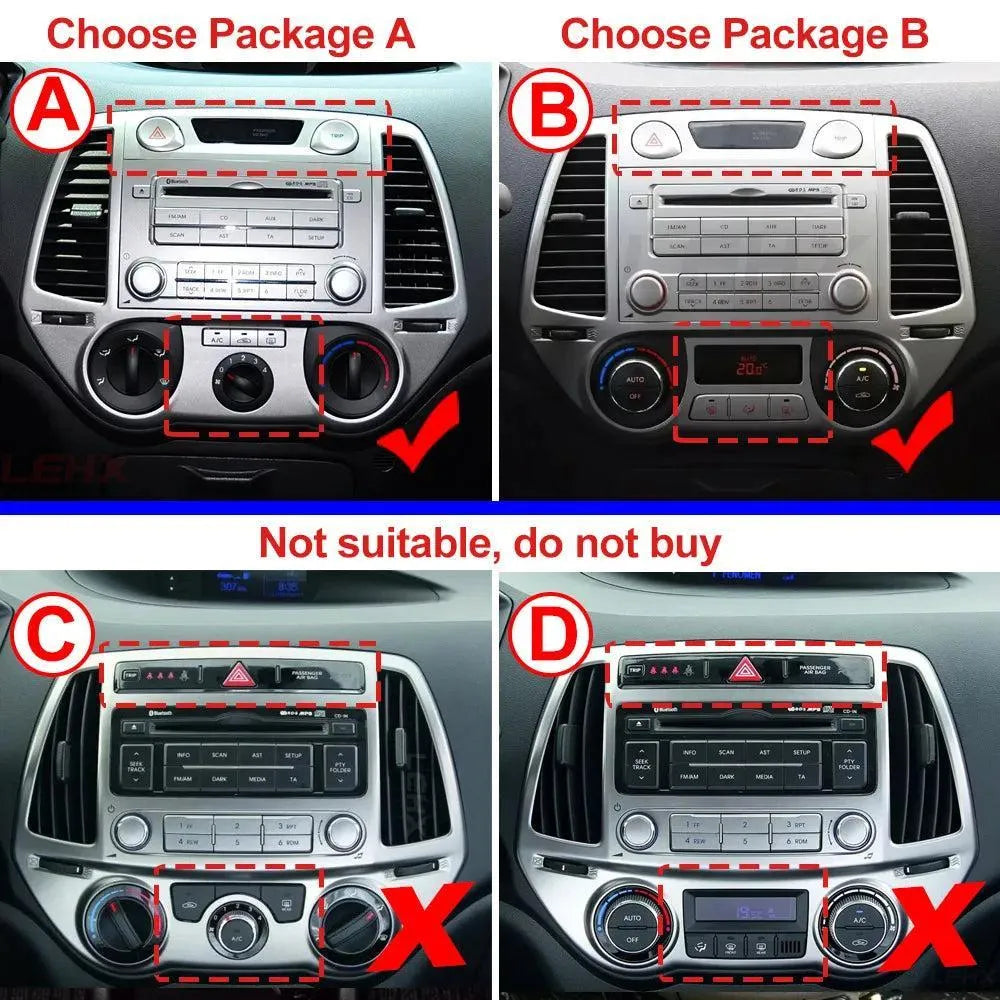 Poste Autoradio Android 13//4G-64G-Hyundai I20 2008 | Android 14 | Écran Tactile | CarPlay | Bluetooth | GPS