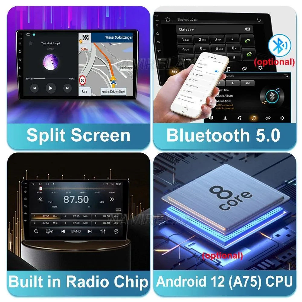 Poste Autoradio Android 13//4G-64G-Hyundai Accent 2017 | Android 14 | Écran Tactile | CarPlay | Bluetooth | GPS