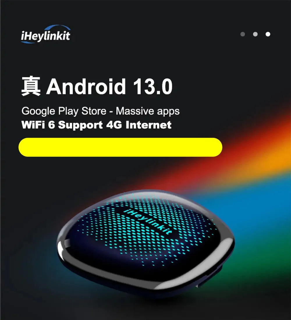 Adaptateur Ai Carplay Sans Fil - Android 13 - Qualcomm 8 Cœurs - Gps & 5G - Plug & Play | Autoradio | Android 13 | Écran Tactile | Bluetooth