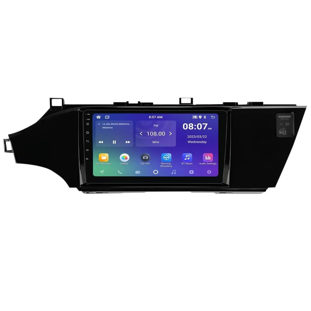 Autoradio Stéréo 8+128GB 8 Cœurs pour Toyota Avalon IV XX40 2012-2018, Écran Tactile 9" avec GPS, CarPlay, Android Auto, SWC, DSP, Caméra de Recul.