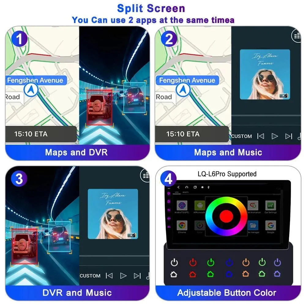 Poste Autoradio Android 13//4G-64G-Hyundai I20 2008 | Android 14 | Écran Tactile | CarPlay | Bluetooth | GPS