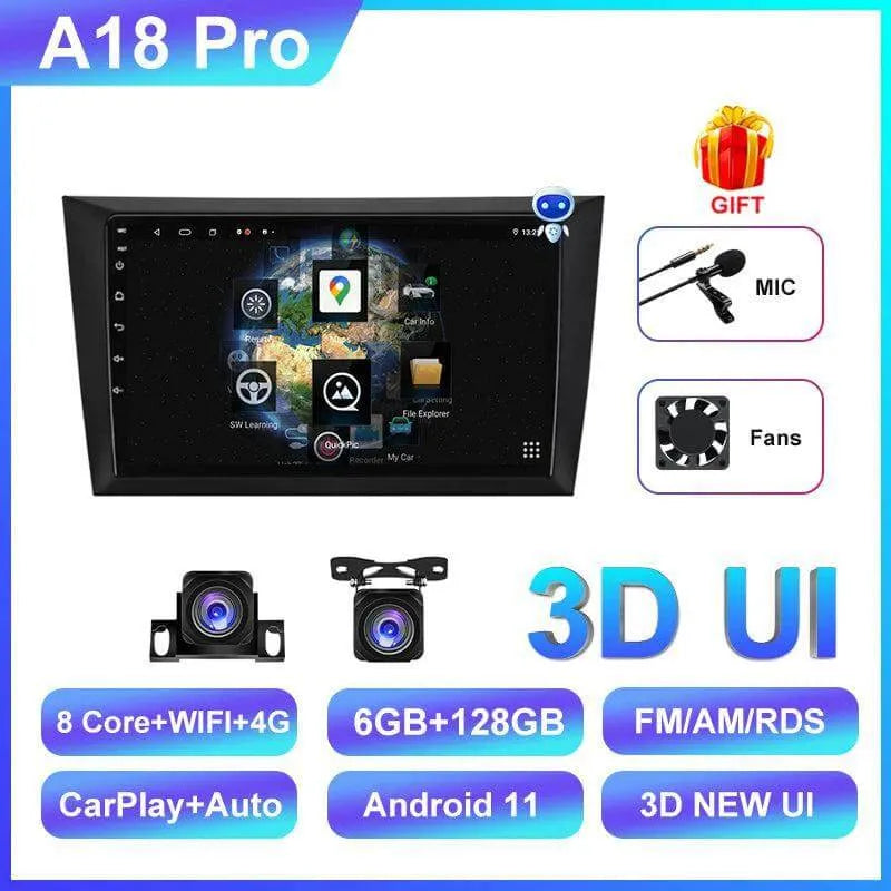 Autoradio Volkswagen Golf 6 6G-128 Double Enregistrement | Android 14 | Écran Tactile | CarPlay | Bluetooth | GPS