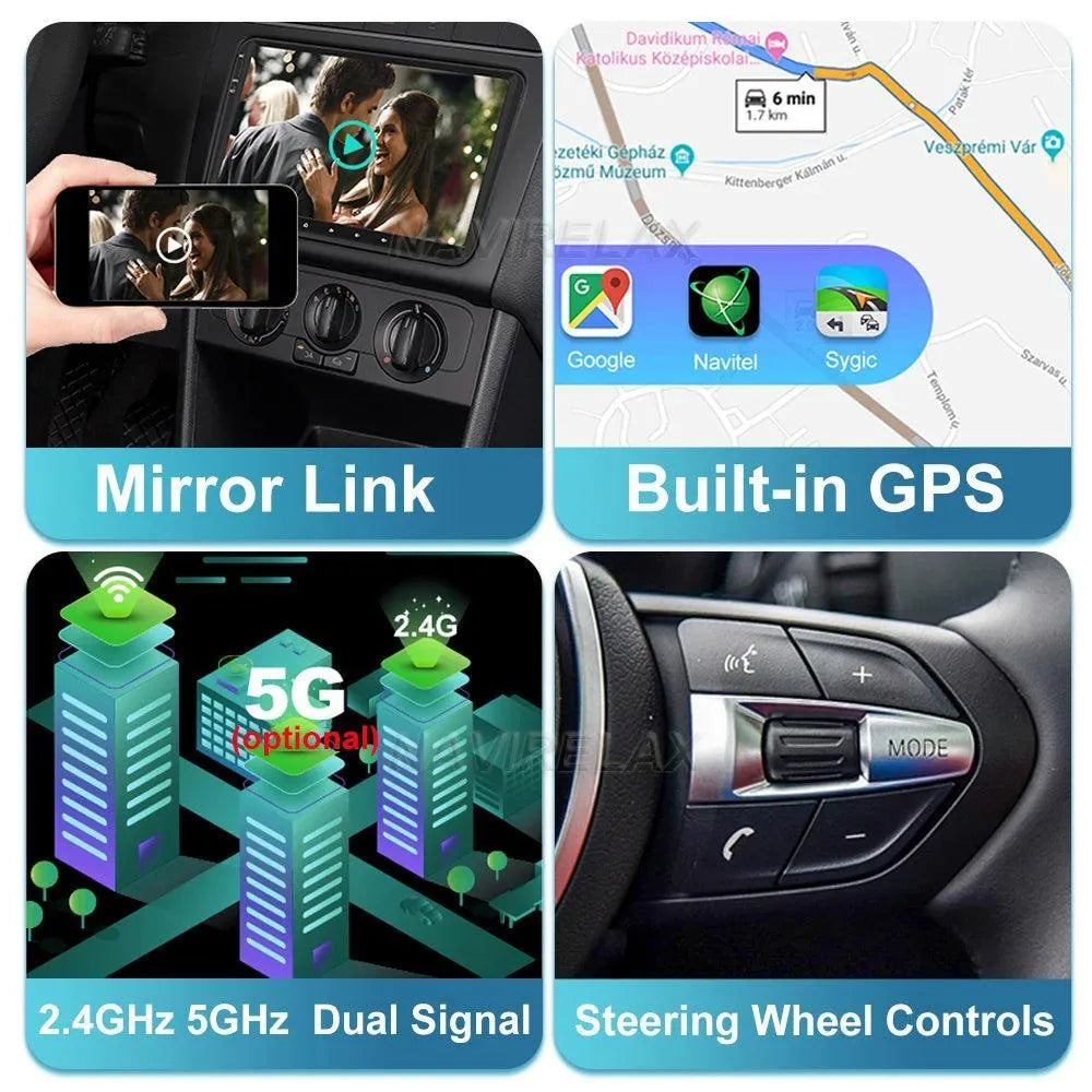 Poste Autoradio Android 13//4G-64G-Hyundai Accent 2017 | Android 14 | Écran Tactile | CarPlay | Bluetooth | GPS