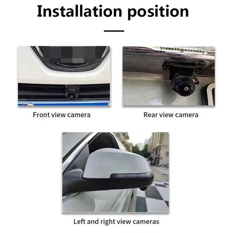 Autoradio 4*Camera Panoramique // Système 360//8G-128 Carplay | Android 14 | Écran Tactile | Bluetooth | GPS