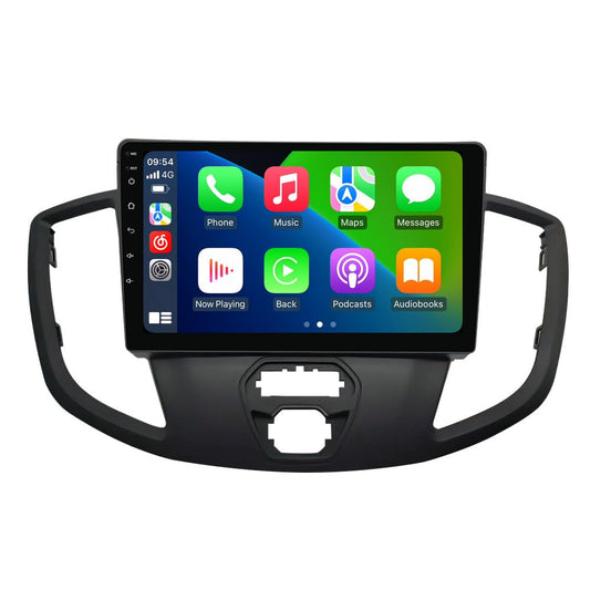 Ford Transit 2013-2019 Mise à niveau stéréo : radio à écran tactile IPS 9" avec GPS, 2+32 Go, CarPlay, Android Auto, SWC, vue arrière - Kit tableau de bord unité principale
