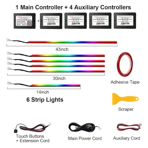 Kit LED pour Voiture RGB - 16 Millions de Couleurs avec Contrôle App