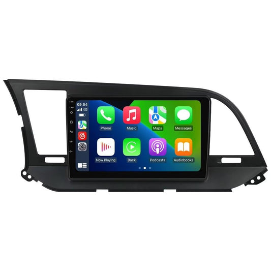 Hyundai Elantra 2019-2020 : radio à écran tactile IPS 9" avec GPS, 2+32 Go, CarPlay, Android Auto, SWC, vue arrière, kit de tableau de bord