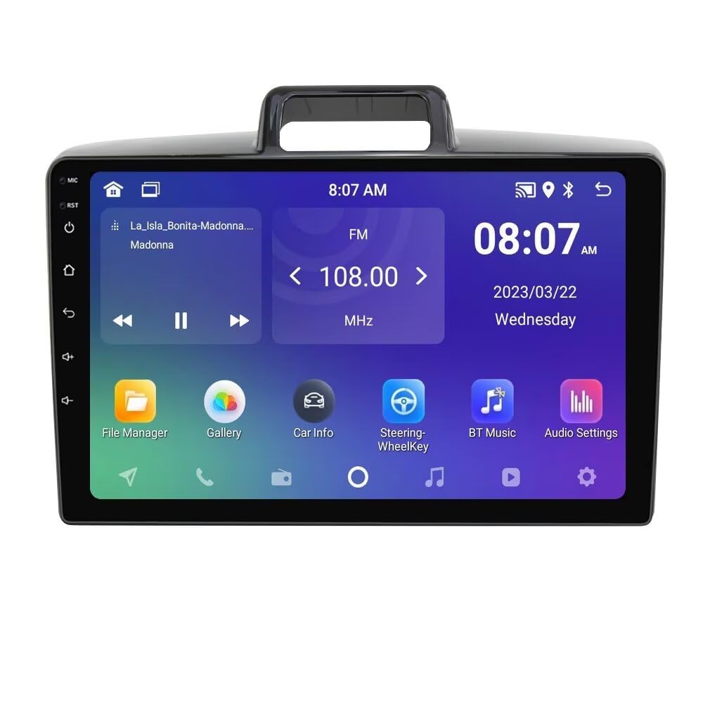 Radio Android 9" 2+64 Go pour Toyota Corolla Axio/Fielder 2015-2017 GPS, Car-Play, Android Auto, SWC, vue arrière, unité principale à écran tactile IPS