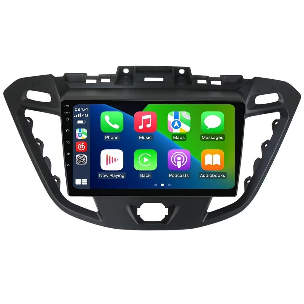 Ford Transit 2013-2019 Mise à niveau stéréo : radio à écran tactile IPS 9" avec GPS, 2+32 Go, CarPlay, Android Auto, SWC, vue arrière - Kit tableau de bord unité principale