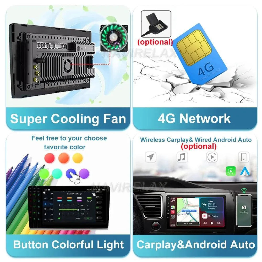 Poste Autoradio Android 13//4G-64G-Hyundai Accent 2017 | Android 14 | Écran Tactile | CarPlay | Bluetooth | GPS