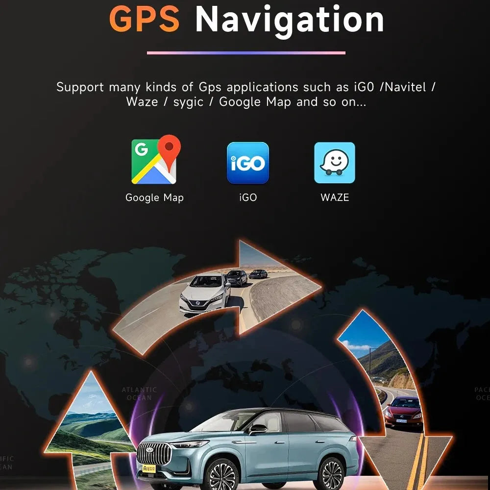Poste Android 13 -Hyundai Santa Fe Ix45 Tucson 2018-2020 -4G-64 - Camera Hd 1080P | Autoradio | Android 14 | Écran Tactile | CarPlay | Bluetooth | GPS