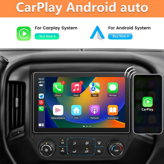 Autoradio à écran tactile 11,5" pour Chevrolet Silverado/GMC Sierra 2014-2018 avec Apple CarPlay et Android Auto