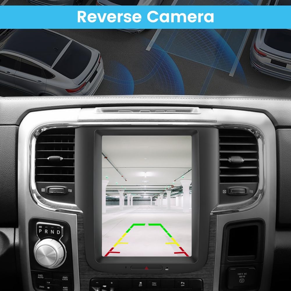 Système Stéréo Android 13 pour Dodge Ram 2013-2018 1500/2500/3500, Écran 10.4" T Style, Compatible CarPlay & Android Auto