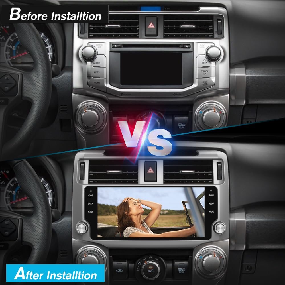 Système Stéréo Android 13 pour Toyota 4Runner 2010-2022 avec Android Auto et CarPlay