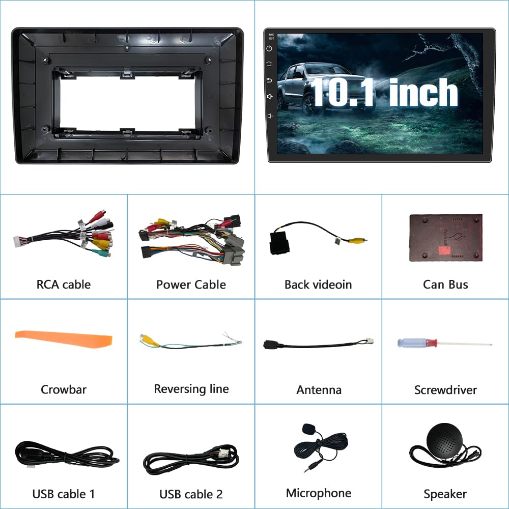 Autoradio Android 13 pour Chevrolet Silverado 2007-2013, Tahoe, Equinox, GMC Sierra, Yukon - CarPlay sans fil et Android Auto
