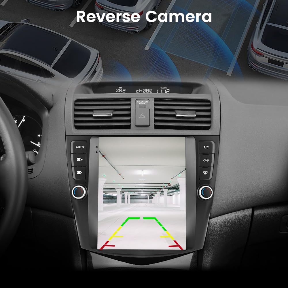 Autoradio Android 9,7" pour Honda Accord 2003-2007, style T, CarPlay et Android Auto, 4 Go de RAM, 64 Go de ROM