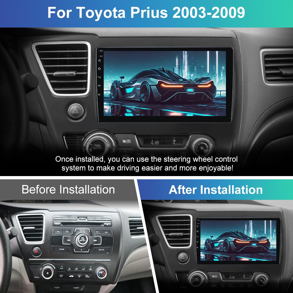 Autoradio Honda Civic 2013-2015 Android 12 : écran tactile, CarPlay, Android Auto, GPS, commande de direction, 2G+32G, radio multimédia, miroir d'écran.