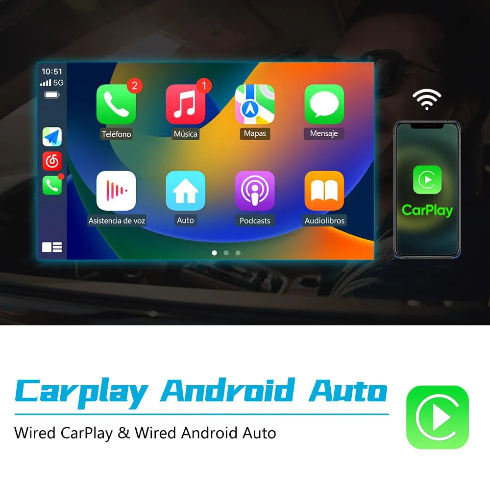 Stéréo de voiture 4 Go + 64 Go 9" pour Dodge Ram 2013-2019 1500/2500/3500, CarPlay/Android Auto intégré, DSP, BT, GPS, FM, WiFi, caméra gratuite, manuel AC