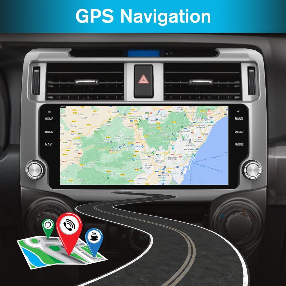 Système Stéréo Android 13 pour Toyota 4Runner 2010-2022 avec Android Auto et CarPlay