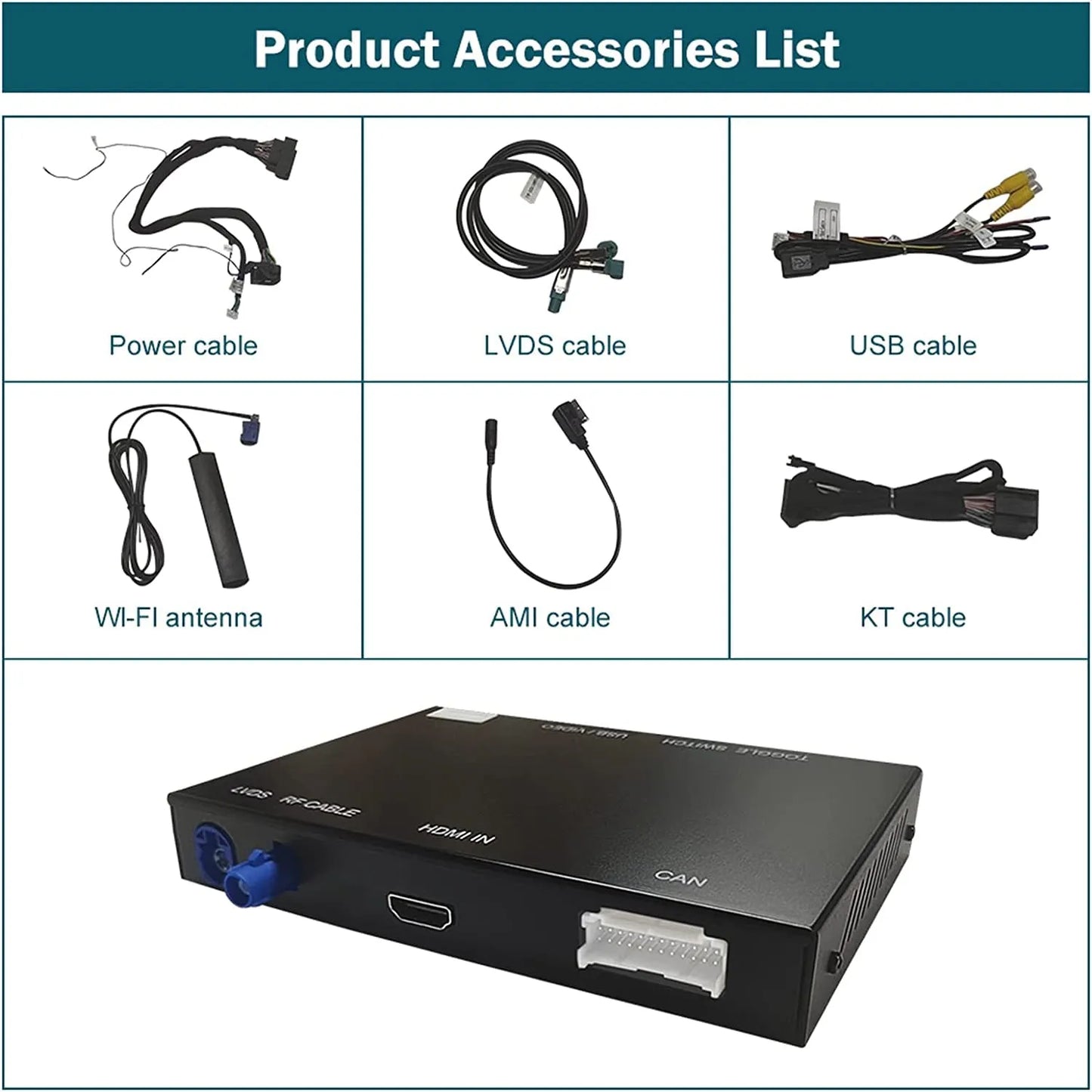 Module Sans Fil CarPlay & Android Auto pour Audi A3 (2013-2018)