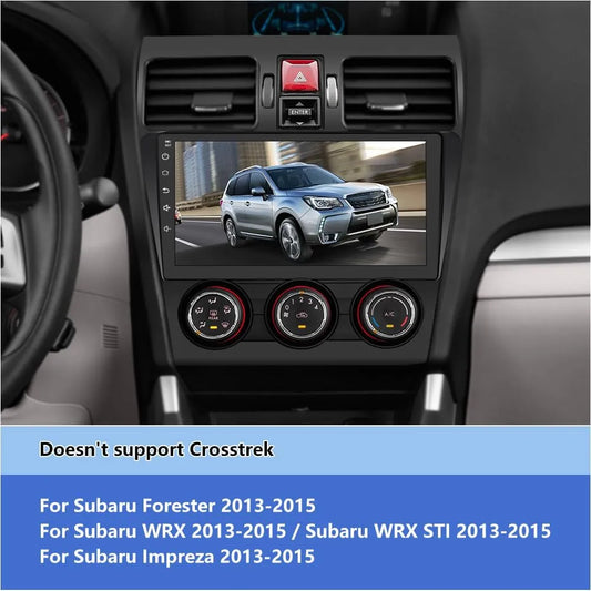 Autoradio Android 12 pour Subaru Forester WRX Impreza 2013-2015, écran tactile 9", 2G+32G, Carplay/Android Auto, SWC, GPS, WiFi, Bluetooth, FM RDS AM DSP