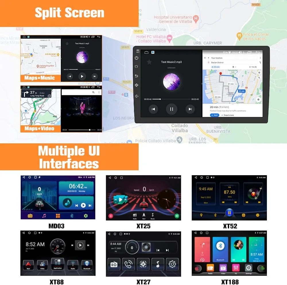 Autoradio 9" Android 13 pour Subaru Forester/WRX/Impreza 2015-2018, compatible Harman Kardon, 2G+32G, Carplay/Android Auto, SWC, GPS, WiFi, BT, FM/AM, DSP