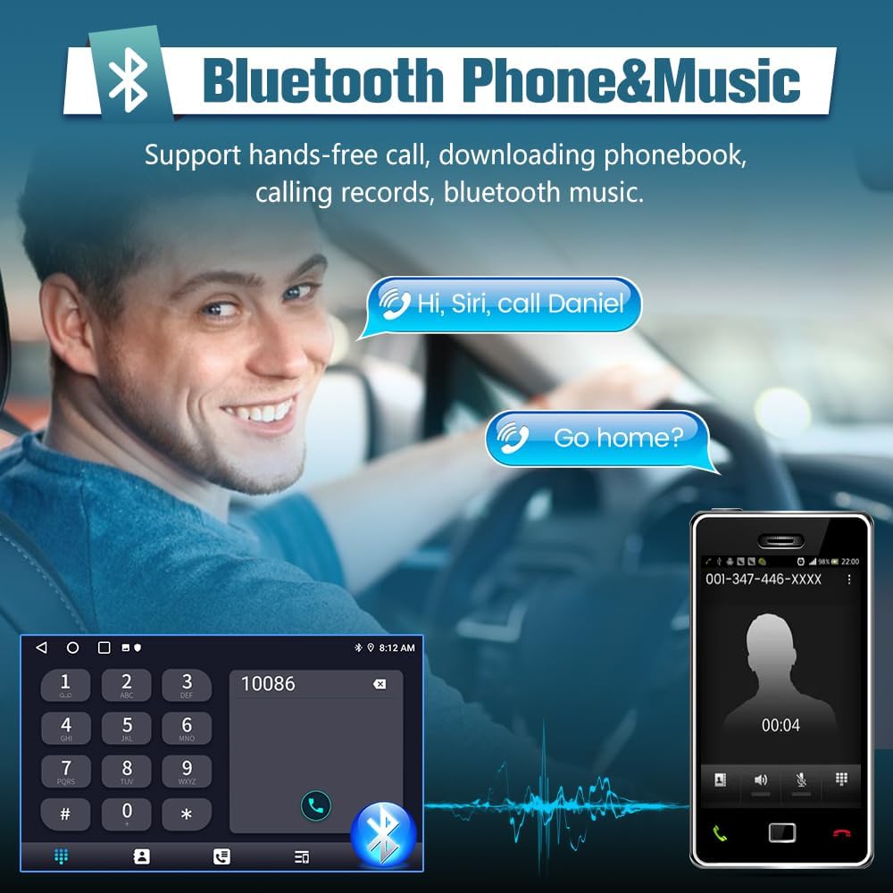 Autoradio 9" Android 12 pour Ford F150 (2009-2012) - CarPlay sans fil, Android Auto, GPS, Bluetooth, WiFi Remplacement de la radio à écran tactile
