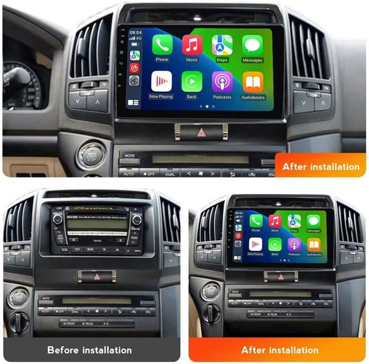 Toyota Land Cruiser 2008-2015 Android 13 Autoradio : IPS Touch, Car-Play, Android Auto, GPS, WiFi 5G, FM, SWC, Caméra AHD