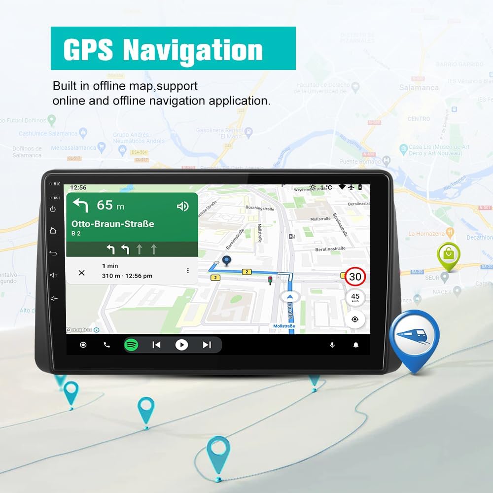 【2 + 64 Go】 Stéréo de voiture Android 13 pour Dodge Grand Caravan 2008-2020 et Chrysler Town & Country 2011-2016, compatible avec CarPlay et Android Auto