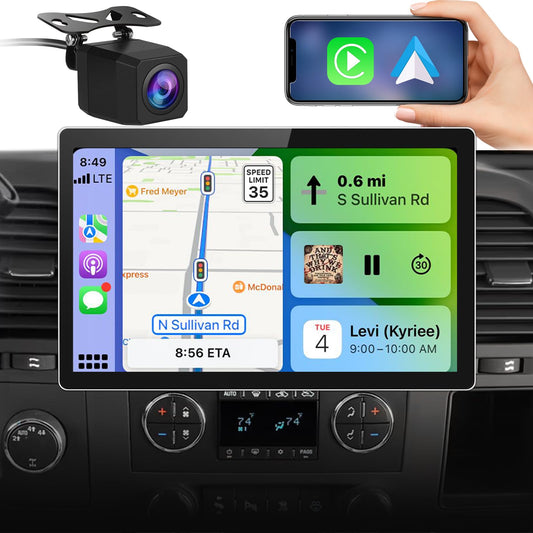 Autoradio Android 13 pour Chevrolet Silverado 2007-2013, Tahoe, Equinox, GMC Sierra, Yukon - CarPlay sans fil et Android Auto