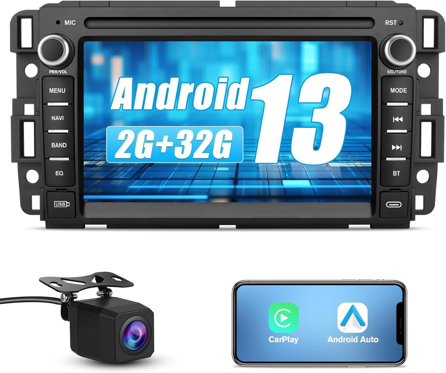 Système Multimédia Android pour Chevrolet Silverado/GMC Sierra/Yukon 2007-2013