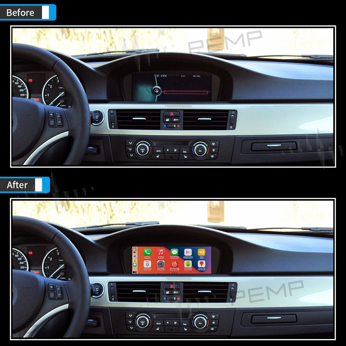 Kit de Rétrofit CarPlay & Android Auto Mercedes-Benz Classe C W205 & GLC X253 (2016-2019, NTG5.0)