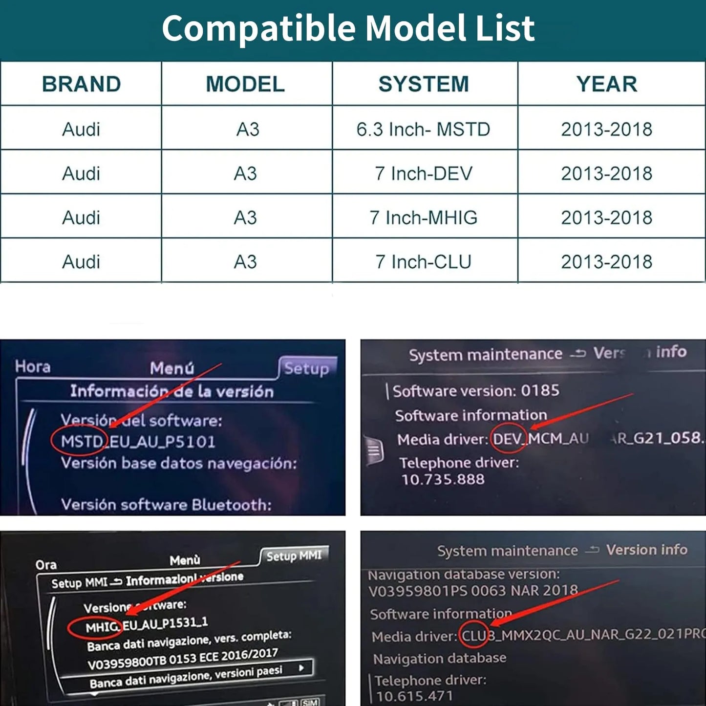 Module Sans Fil CarPlay & Android Auto pour Audi A3 (2013-2018)