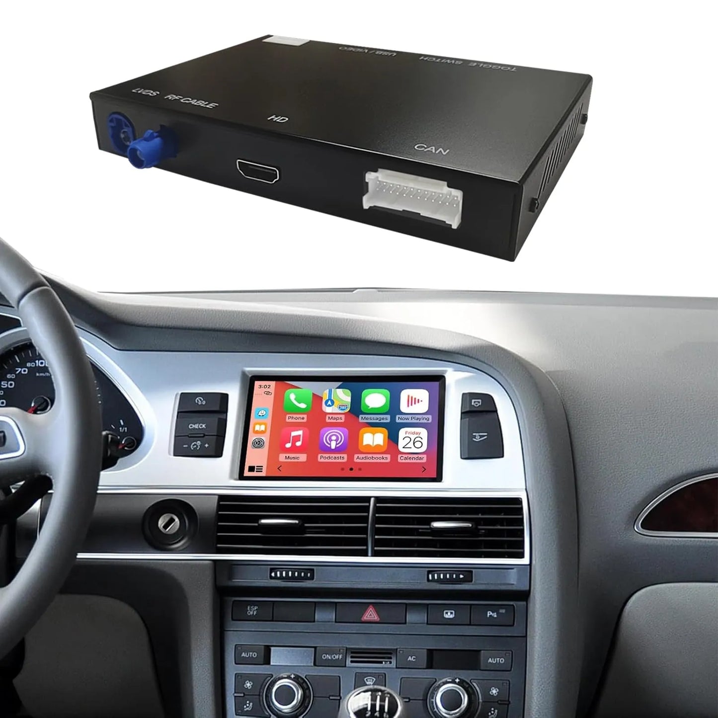 Module Sans Fil CarPlay & Android Auto pour Audi A3 (2013-2018)