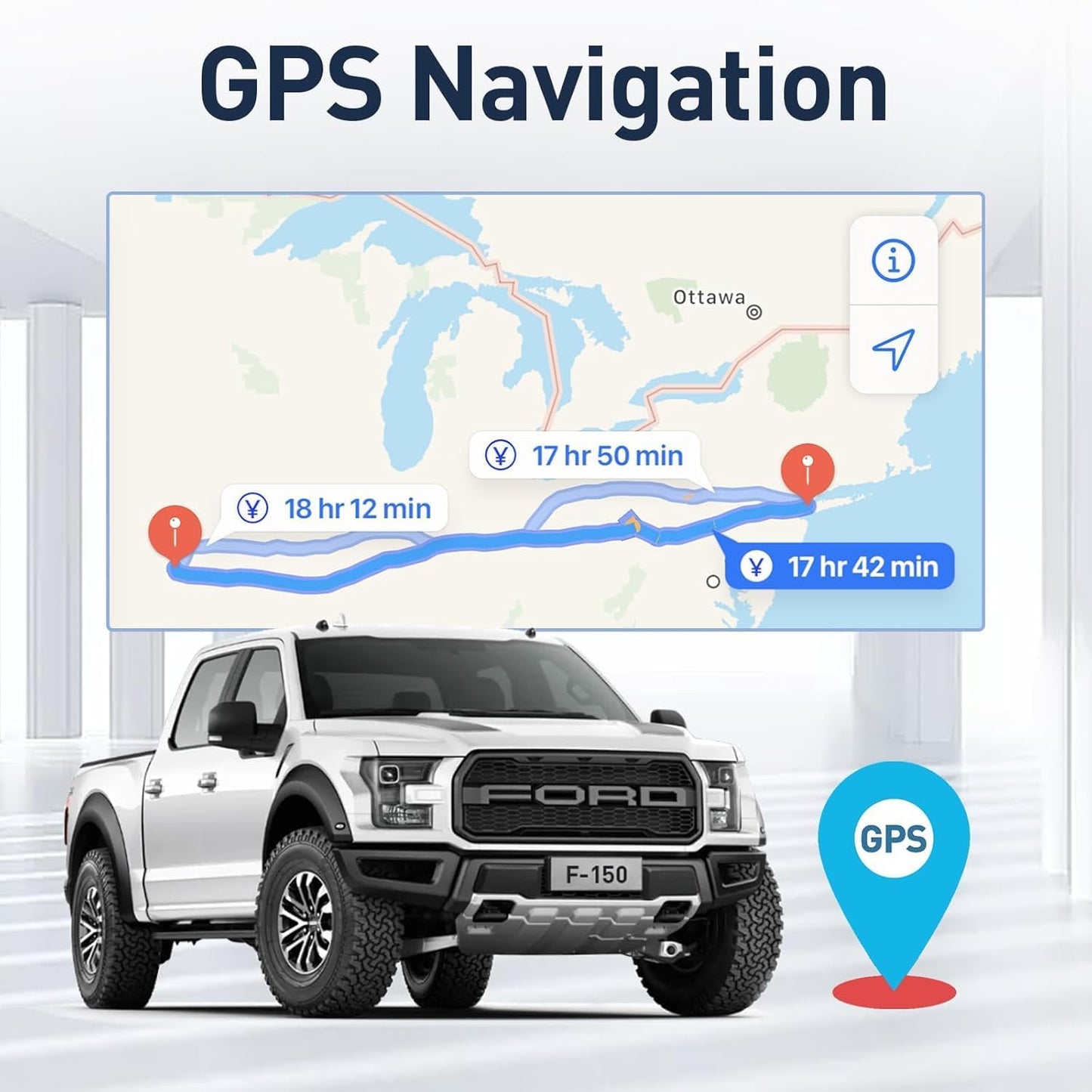 Mise à niveau radio Android 13 pour Ford F150 2015-2020 : GPS à écran tactile IPS 12,1", CarPlay sans fil, Android Auto filaire, commandes de direction, Bluetooth, WiFi