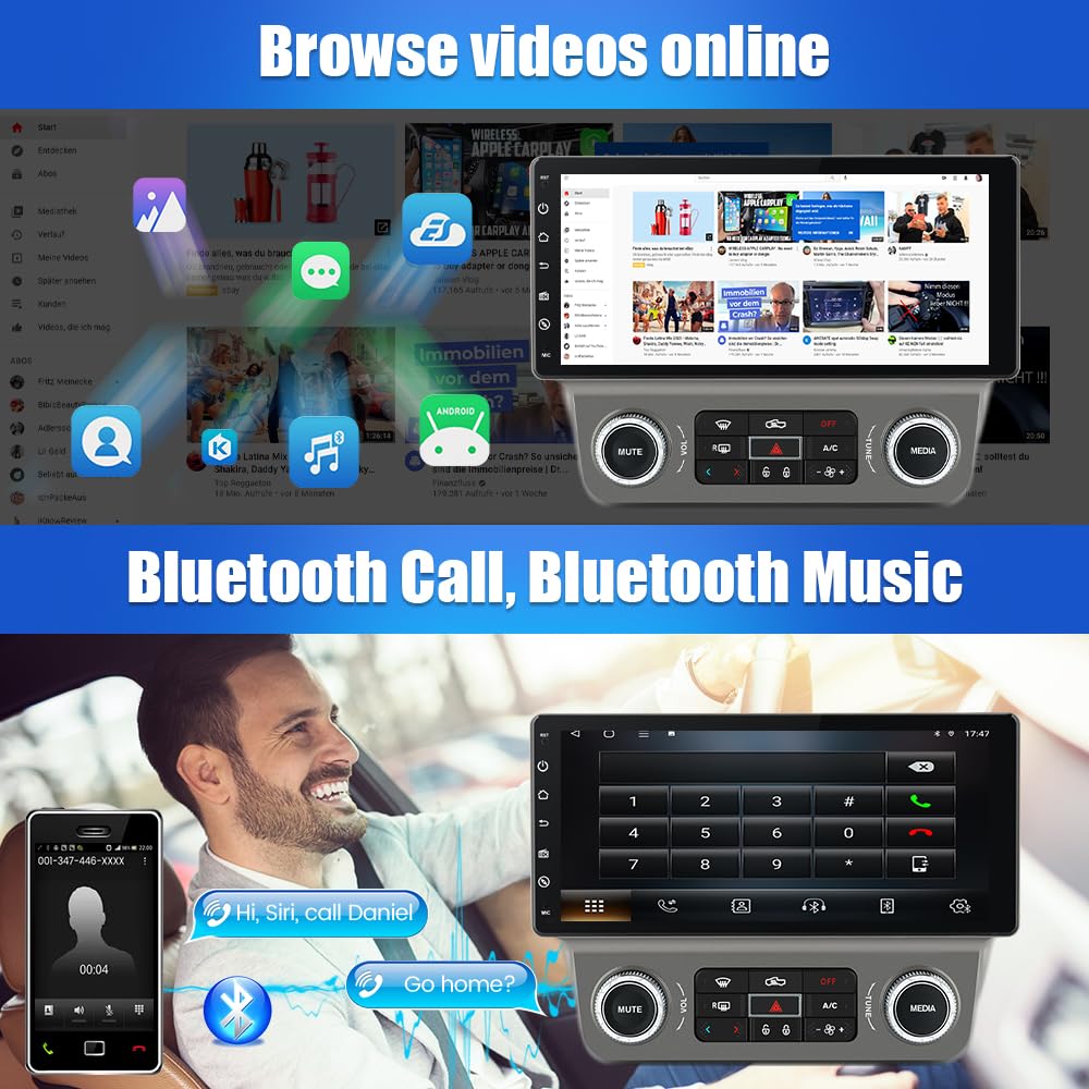 Autoradio Android 13 pour Chevrolet Camaro 2010-2015 : 4 Go + 64 Go, WiFi, Bluetooth, GPS 4G, CarPlay sans fil, Android Auto, caméra arrière gratuite