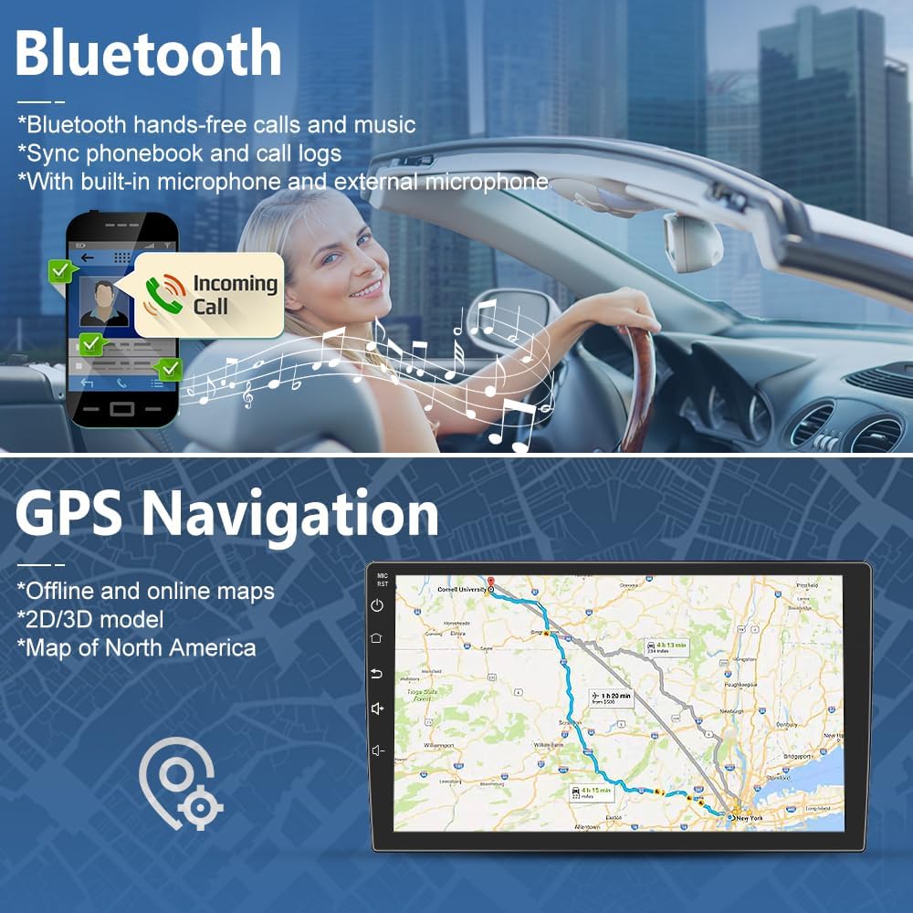 Autoradio Android 12.0 pour Dodge Ram 1500-3500 (2013-2018) Auto AC, écran tactile 9", 2+64 Go, CarPlay sans fil/Android Auto, Bluetooth/GPS/WiFi
