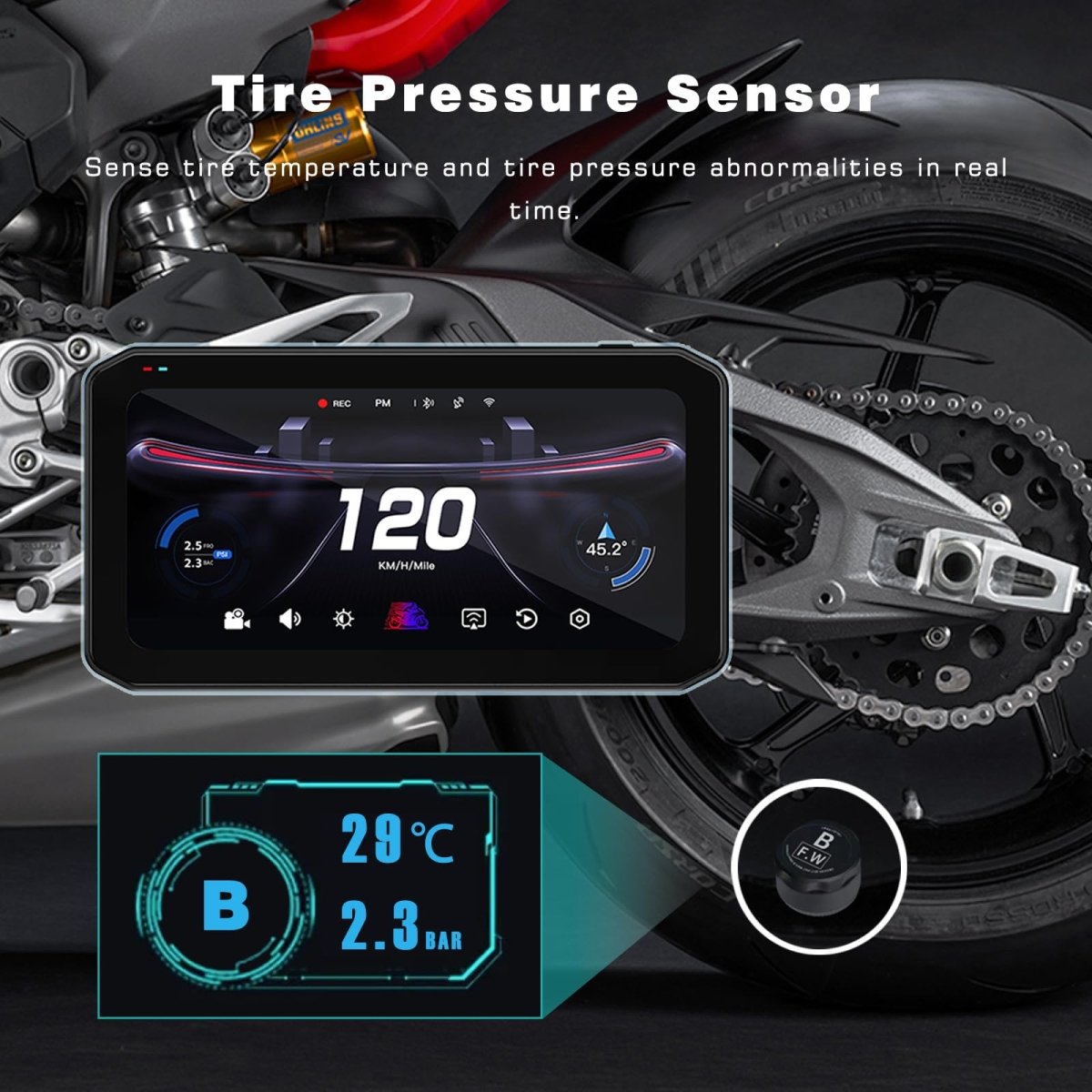 Système de Navigation Intelligent 7" Ultra pour Moto - Compatible CarPlay & Android Auto - toptaktil