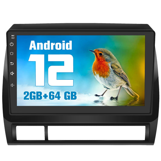 Autoradio Android 10" pour Toyota Tacoma 2005-2015, 2 Go de RAM, 64 Go de ROM, CarPlay/Android Auto, Bluetooth, WiFi, GPS, FM/AM, sans caméra