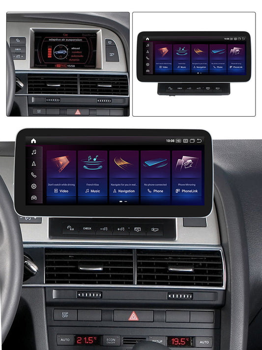 Audi A6 C6 2005-2011 Android 13 Autoradio CarPlay & Android Auto S RS