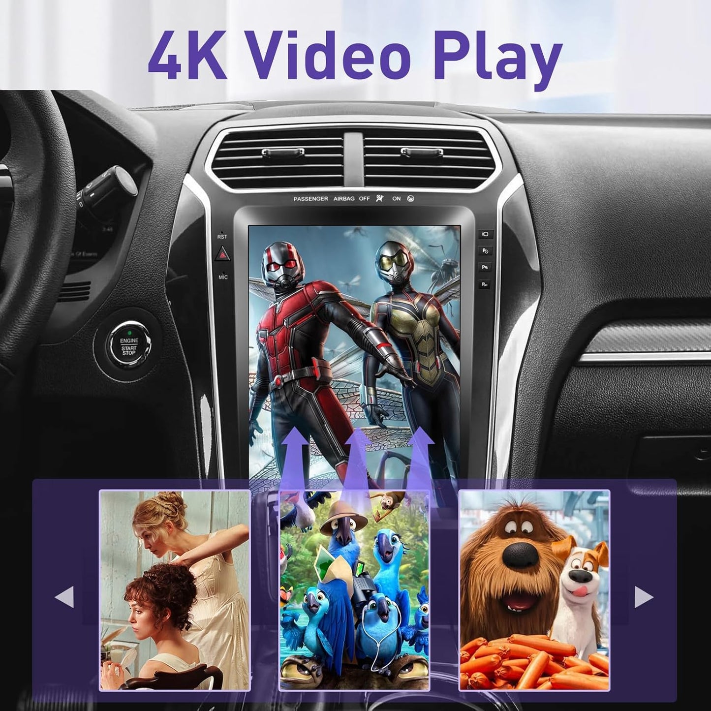 Ford Explorer 2011-2019 Mise à niveau stéréo Android 13 : écran tactile IPS 12,1", CarPlay sans fil et navigation automatique Android