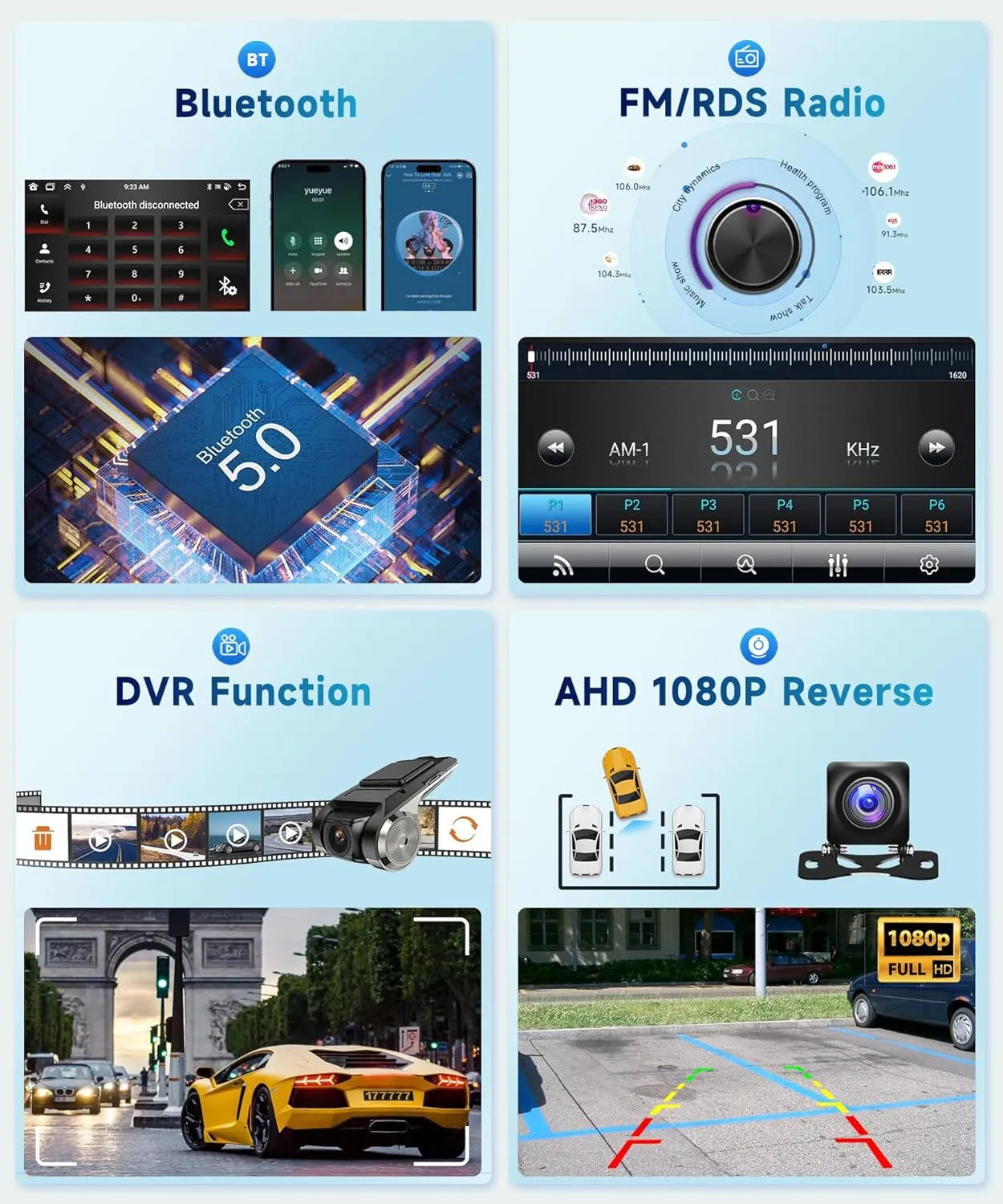 Autoradio Android 13 pour Audi A3 8P (2003-2012) | Écran 7" IPS | Compatible CarPlay & Android Auto | GPS intégré & WiFi