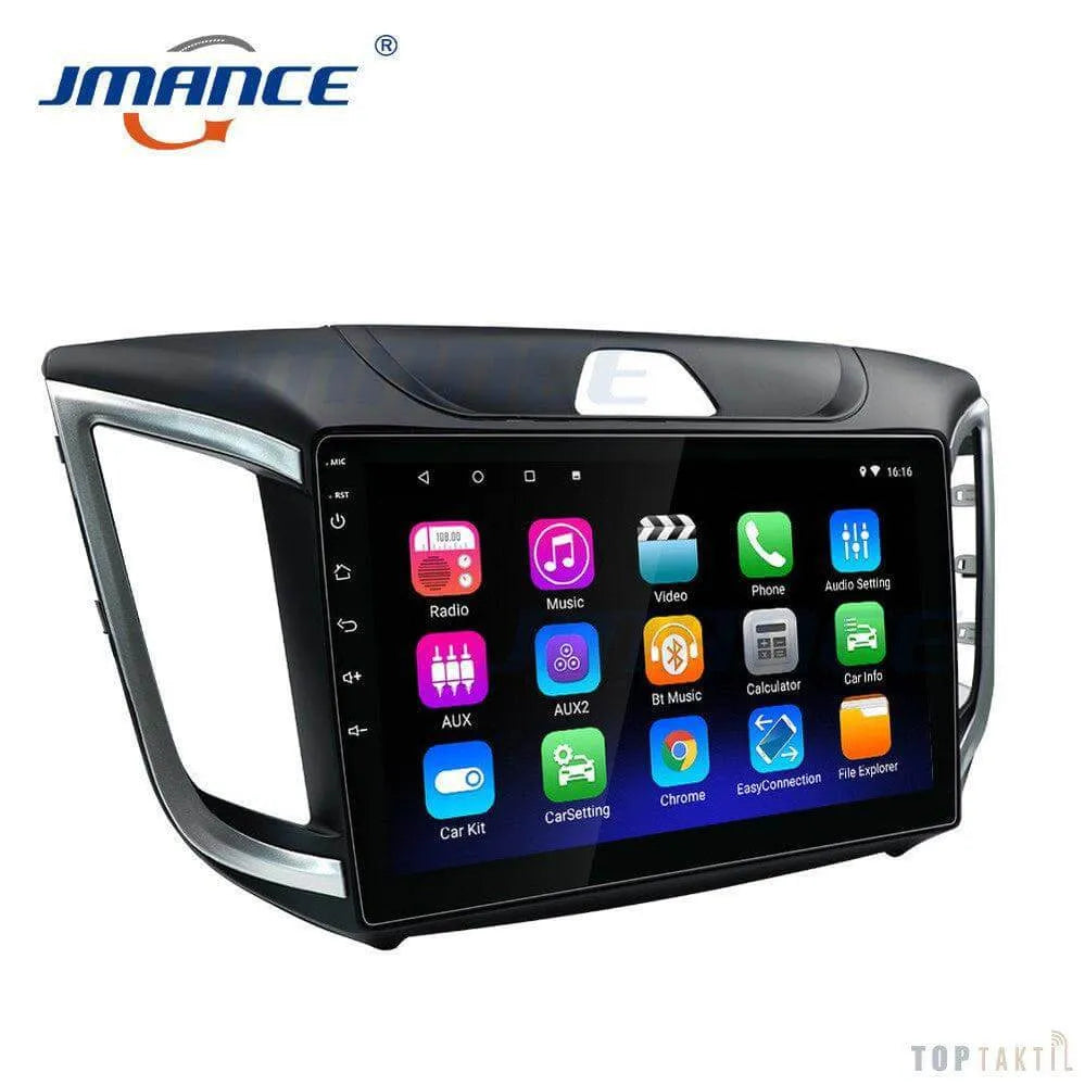 Autoradio Hyundai Ix25 Creta Ram 6Go-128 Android 13/Double Enregistrement | Android 14 | Écran Tactile | CarPlay | Bluetooth | GPS