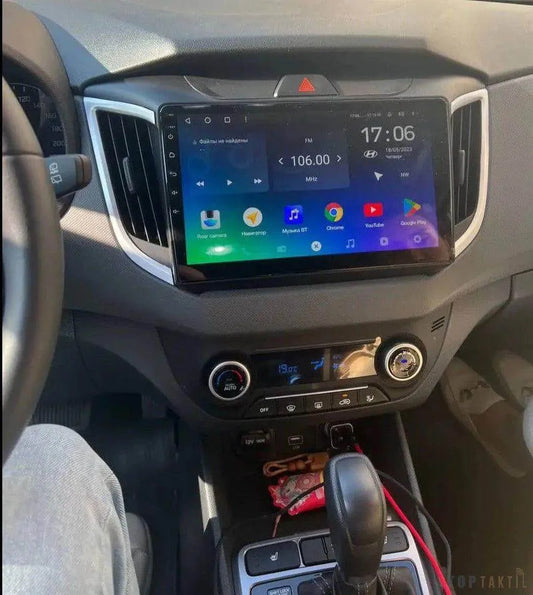 Autoradio Hyundai Ix25 Creta Ram 6Go-128 Android 13/Double Enregistrement | Android 14 | Écran Tactile | CarPlay | Bluetooth | GPS