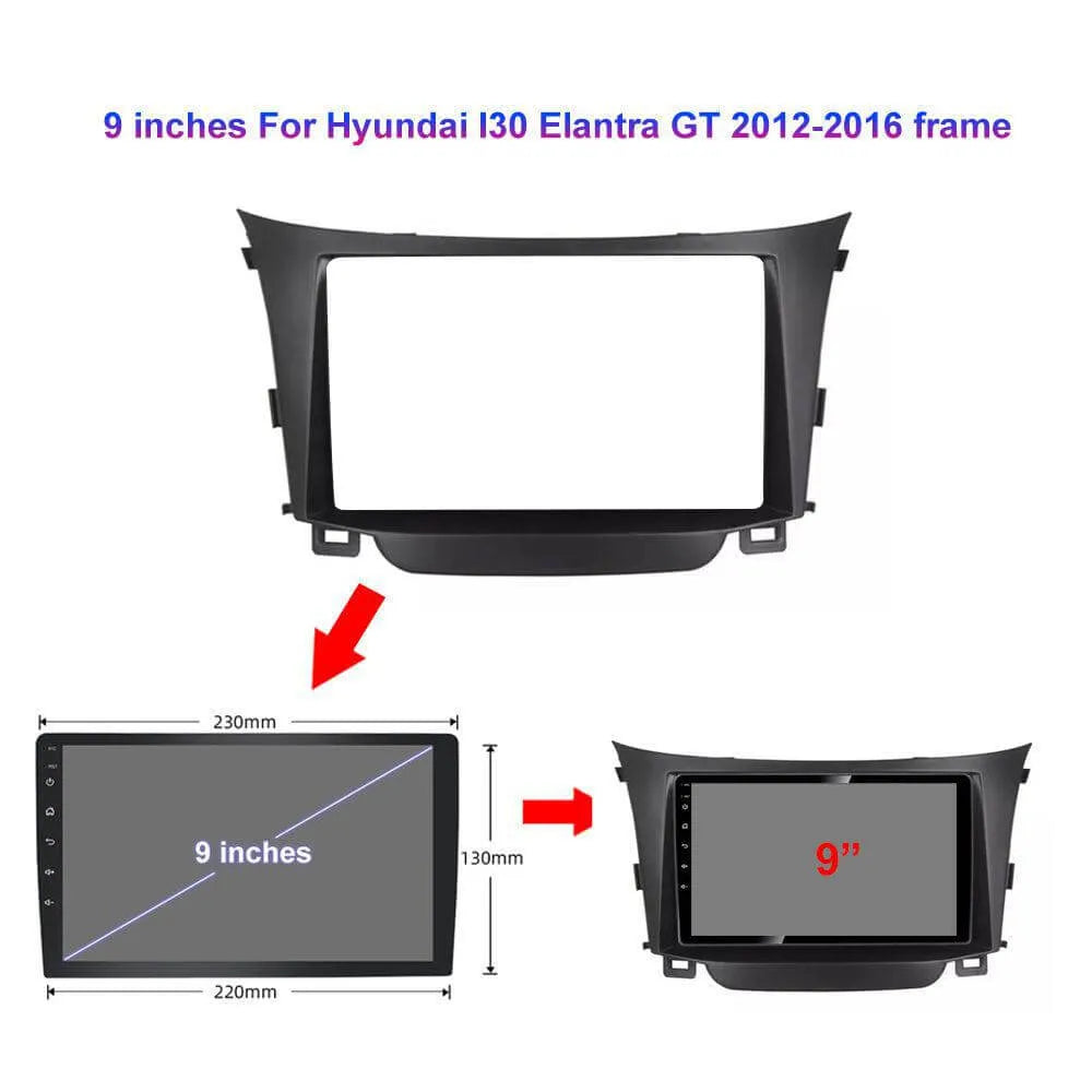 Autoradio Hyundai I30 Elantra Gt 2012-2016 6G-128 Android 13 | Android 14 | Écran Tactile | CarPlay | Bluetooth | GPS