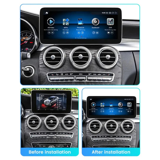 Mercedes C Class GLC V-Class Vito 2014-2019 W205 X253 W446 Android 13 Autoradio CarPlay & Android Auto