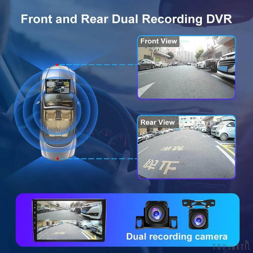 Android Double Record Caméra 6G/128 Carplay -Android Auto - Jmance | Autoradio | Android 14 | Écran Tactile | Bluetooth | GPS